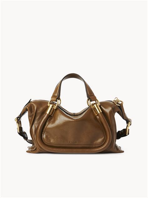 chloe paraty mini价格|Small Paraty 24 bag in shiny leather .